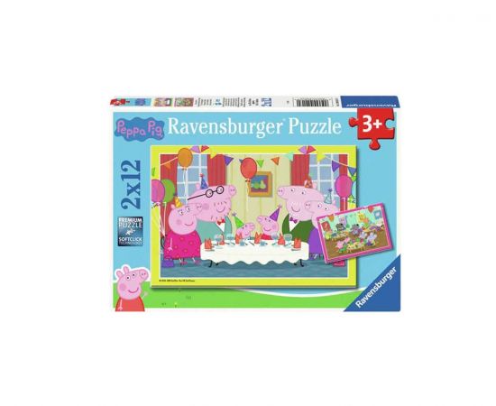 Παζλ 2x12τεμ Πέππα και Φίλοι Ravensburger | Παζλ στο MarkCenter
