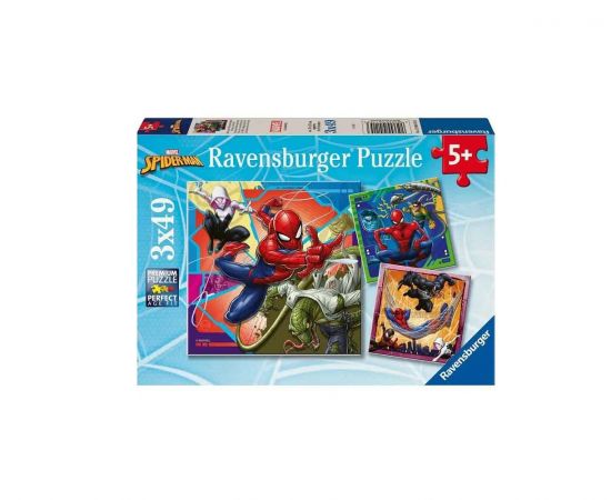 Παζλ 3x49τεμ Spiderman Ravensburger | Πάζλ στο MarkCenter