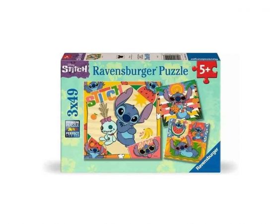 Παζλ 3x49τεμ Stitch Ravensburger | Πάζλ στο MarkCenter