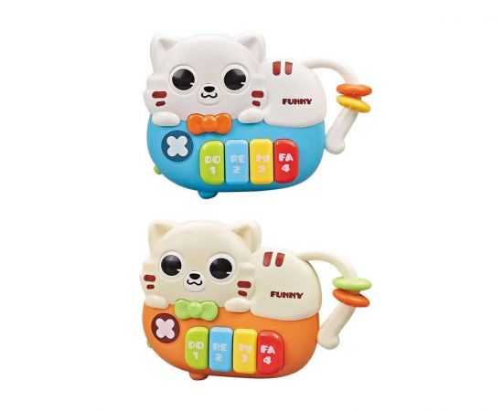 Παιδικό Πιάνο Luna Toys Γατάκι Με Μουσική Και Φως 2 Σχέδια Luna | Παιχνίδια στο MarkCenter