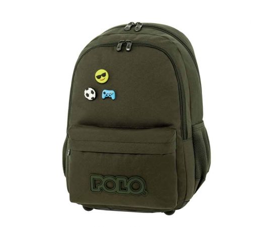 Τσάντα Πλάτης Polo Pins Κυππαρισσί Polo | Σχολικές Τσάντες - Κασετίνες στο MarkCenter