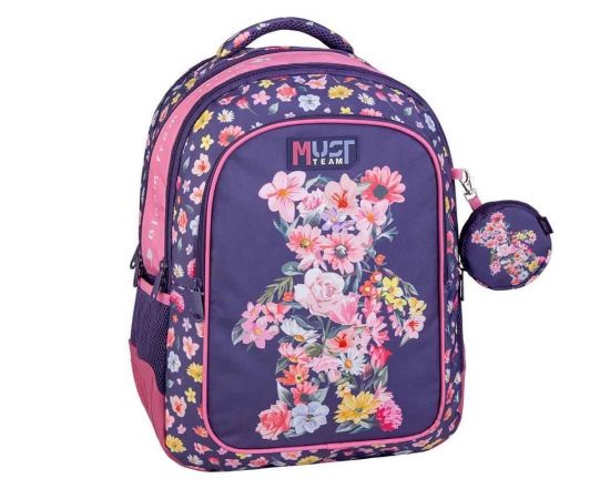 Τσάντα Πλάτης Δημοτικού Must Team Flower Bear Must Team | Σχολικές Τσάντες - Κασετίνες στο MarkCenter