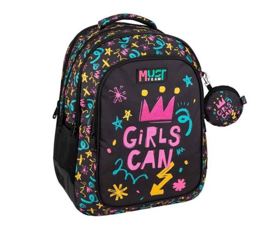 Τσάντα Πλάτης Δημοτικού Must Team Girls Can Must Team | Σχολικές Τσάντες - Κασετίνες στο MarkCenter