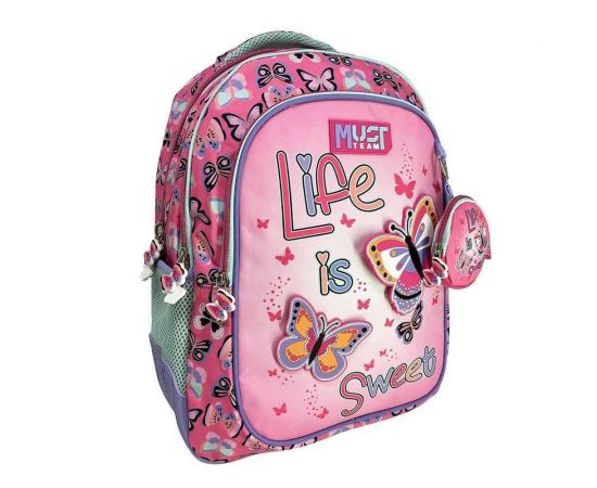 Τσάντα Πλάτης Δημοτικού Must Team Life is Sweet Must Team | Σχολικές Τσάντες - Κασετίνες στο MarkCenter