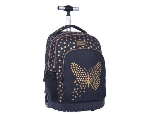 Τσάντα Τρόλευ Δημοτικού Must Team Gold Butterfly Must Team | Σχολικές Τσάντες - Κασετίνες στο MarkCenter