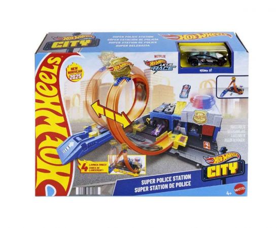 Hot Wheels City Πίστα Σούπερ Αστυνομικό Τμήμα | JBM71 Mattel | Οχήματα στο MarkCenter
