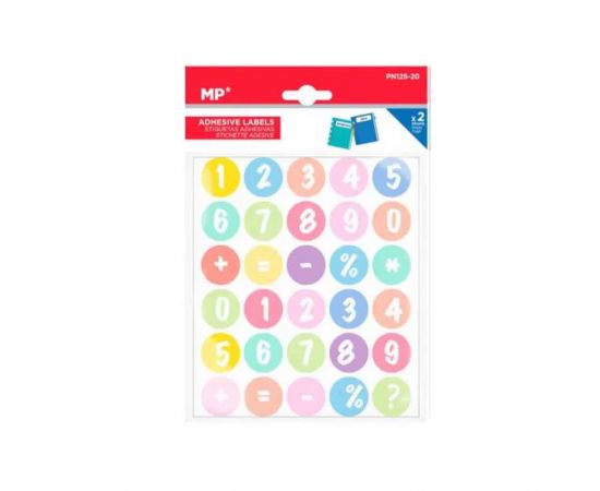 Αυτοκόλλητα MP Αριθμοί Και Σύμβολα 2 Φύλλα MP | Διάφορα Είδη στο MarkCenter