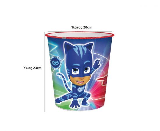 ​​​Καλάθι Αχρήστων Πλαστικός PJ Masks GIM | Εξοπλισμός Γραφείου στο MarkCenter