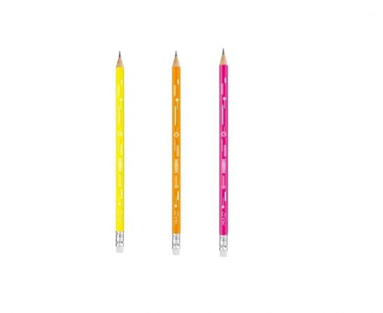 Μολύβι με Γόμα Maped Neon HB 3 Χρώματα Maped | Γραφική Ύλη στο MarkCenter