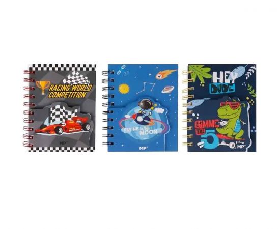 Μπλοκάκι Σημειώσεων MP Για Αγόρια 3 Σχέδια MP | Χαρτικά στο MarkCenter