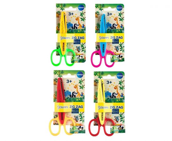 Παιδικό Ψαλίδι Centrum Ζικ-ζακ 4 Χρώματα Centrum | Είδη Χειροτεχνίας στο MarkCenter