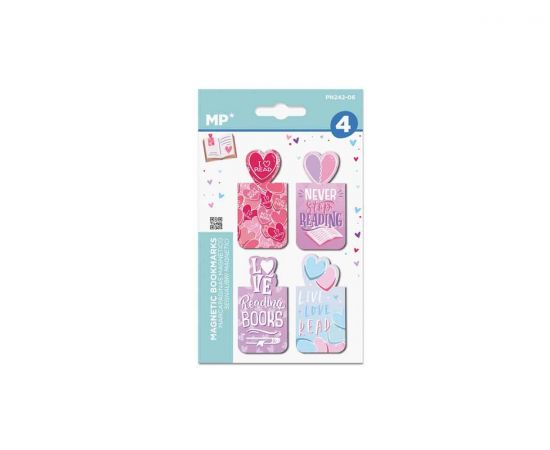 Σετ Μαγνητικοί Σελιδοδείκτες MP Καρδιές 4τεμ MP | Προμήθεια Γραφείου στο MarkCenter
