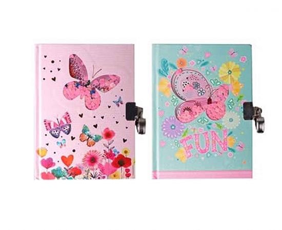 Σημειωματάριο MP Glitter Με Λουκέτο Και Κλειδάκι 80φ 2 Σχέδια Κορίτσι MP | Χαρτικά στο MarkCenter