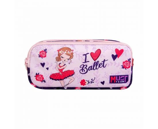 Κασετίνα Must Team 2 Φερμουάρ I Love Ballet Must Team | Σχολικές Τσάντες - Κασετίνες στο MarkCenter