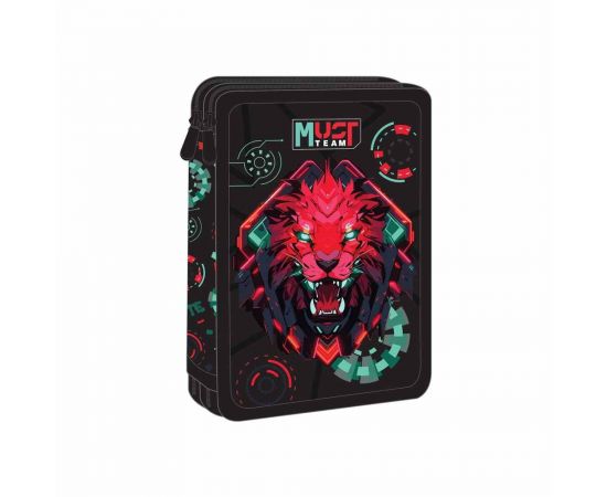 Κασετίνα Must Team Διπλή Γεμάτη Lion Byte Must Team | Σχολικές Τσάντες - Κασετίνες στο MarkCenter