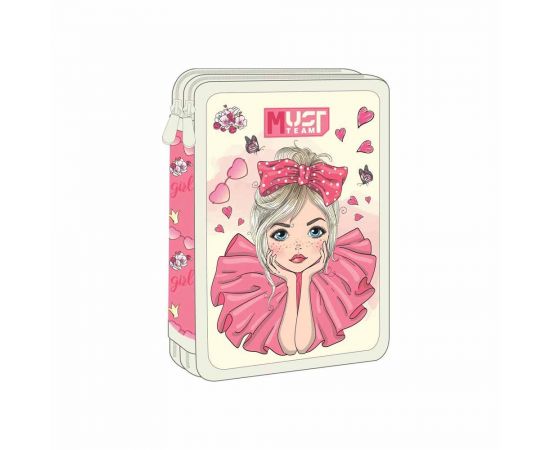 Κασετίνα Must Team Διπλή Γεμάτη Pretty Girl Must Team | Σχολικές Τσάντες - Κασετίνες στο MarkCenter