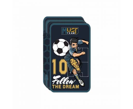 Κασετίνα Must Team Τριπλή Γεμάτη Football Must Team | Σχολικές Τσάντες - Κασετίνες στο MarkCenter