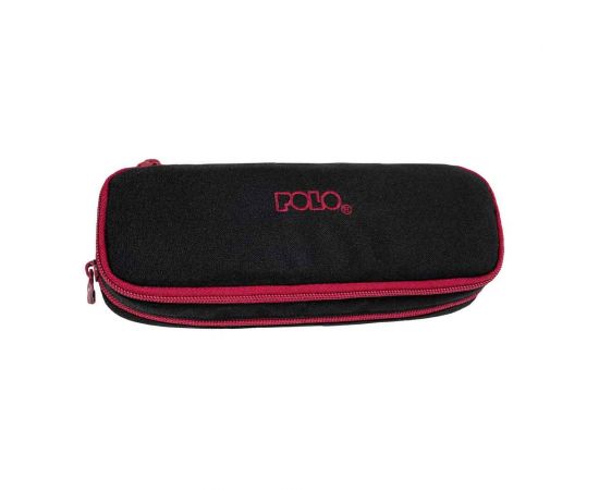 Κασετίνα Polo Βαρελάκι Duo Box Μαύρο Κόκκινο Polo | Σχολικές Τσάντες - Κασετίνες στο MarkCenter