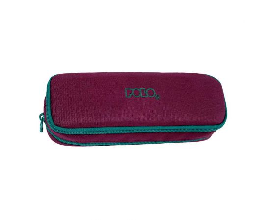 Κασετίνα Polo Βαρελάκι Duo Box Μπορντώ Πράσινο Polo | Σχολικές Τσάντες - Κασετίνες στο MarkCenter