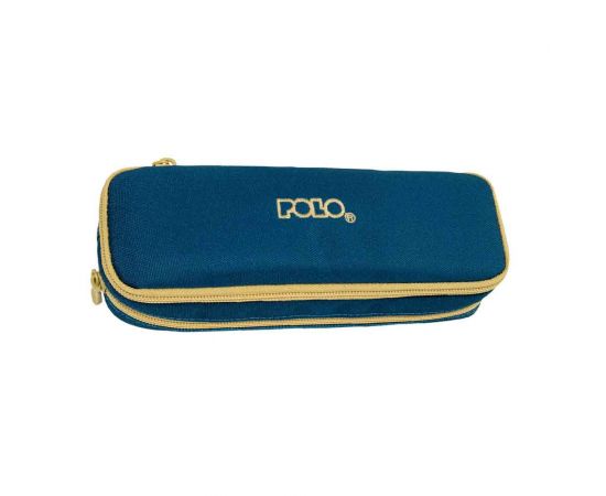 Κασετίνα Polo Βαρελάκι Duo Box Πετρολ Μουσταρδί Polo | Σχολικές Τσάντες - Κασετίνες στο MarkCenter