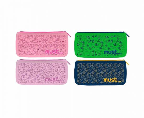 Κασετίνα Σιλικόνης Must Team Focus Φλάτ 4 Σχέδια Must Team | Σχολικές Τσάντες - Κασετίνες στο MarkCenter