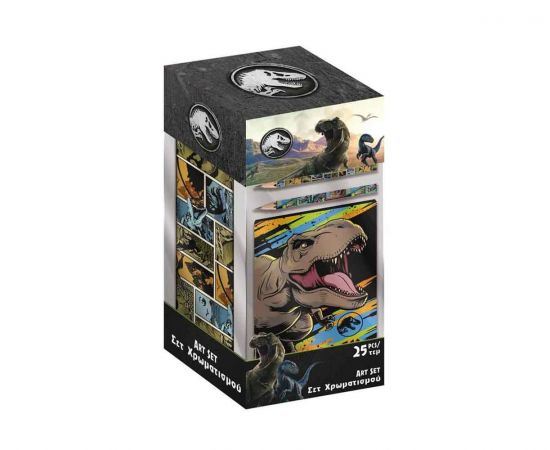 Σετ Χρωματισμού με Κασετίνα Jurassic World Must Team | Διάφορα Είδη στο MarkCenter