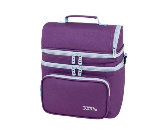 Τσάντα Φαγητού Polo Double Cooler Βιολετί Κυανό Polo | Σχολικές Τσάντες - Κασετίνες στο MarkCenter