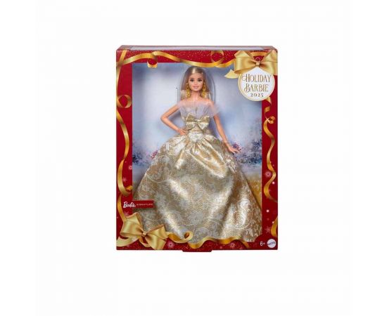 Barbie Συλλεκτική Κούκλα Holiday 2025 Ξανθιά JBH95 Mattel | Παιχνίδια για Κορίτσια στο MarkCenter