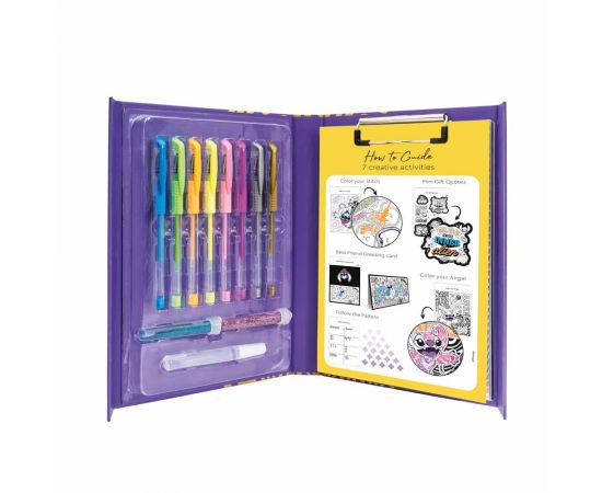 HappiHobbi Disney Stitch Art Journal Fluo Στυλό AS Company | Παιχνίδια Unisex στο MarkCenter