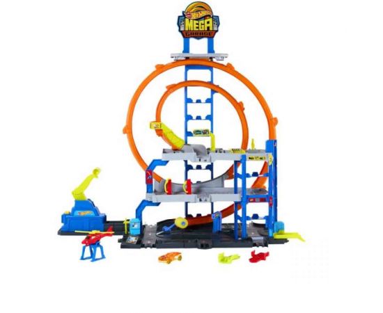 Hot Wheels City Mega Loop Garage JBM74 Mattel | Παιχνίδια για Αγόρια στο MarkCenter