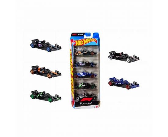 Hot Wheels Αυτοκινητάκια F1 Σετ Των 5 JGF58 Mattel | Παιχνίδια για Αγόρια στο MarkCenter