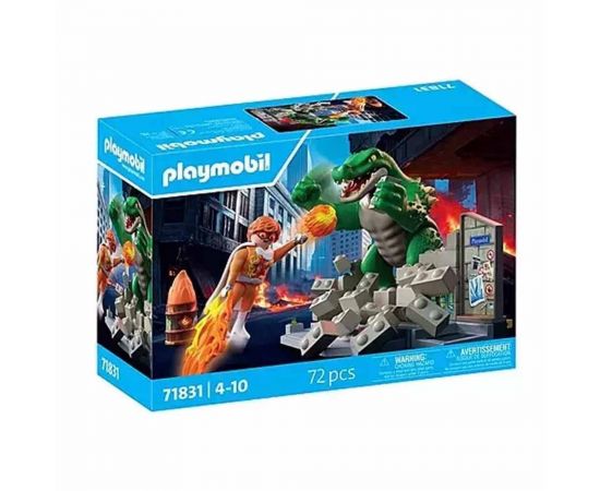 Playmobil Υπερήρωας Εναντίον Της Γιγαντιαίας Σαύρας 71831 Playmobil | Lego στο MarkCenter
