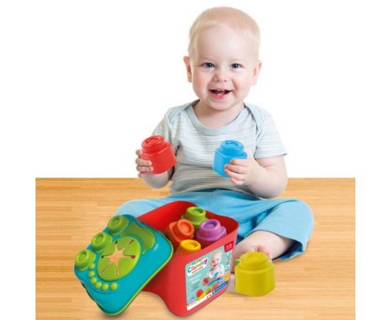 Soft Clemmy Αισθητηριακός Κουβάς Με 15 Μαλακά Premium Τουβλάκια Clementoni | Παιχνίδια στο MarkCenter