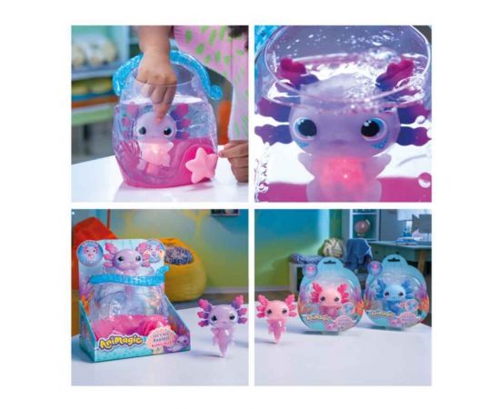 Animagic Let's Glo Axolotl Φιγούρα Νερού Ενυδρείο Με Μπουρμπουλήθρες Διάφορα Σχέδια AS Company | Παιχνίδια για Κορίτσια στο MarkCenter