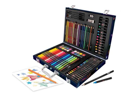 HappiHobbi Κασετίνα Ζωγραφικής Deluxe 100 Αξεσουάρ Βιντεοπαιχνίδι AS Company | Παιχνίδια Unisex στο MarkCenter