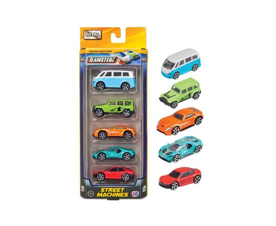 Teamsterz Street Machines Με 5 Αυτοκινητάκια Die Cast Διάφορα Σχέδια AS Company | Παιχνίδια για Αγόρια στο MarkCenter