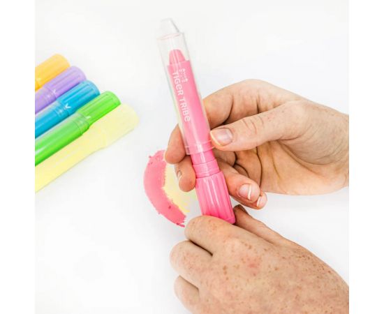 Κηρομπογιές Pastel Σετ 6 Χρωμάτων Tiger Tribe | Είδη Ζωγραφικής στο MarkCenter