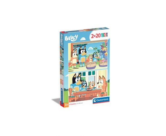 Παζλ Παιδικό Supercolor 2x20τεμ Bluey Clementoni | Πάζλ στο MarkCenter