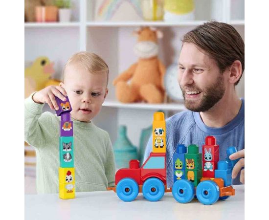 Mega Bloks Τουβλάκια Τρακτέρ Με Ζωάκια JKG33 Mattel | Παιχνίδια Bebe στο MarkCenter