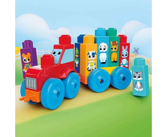 Mega Bloks Τουβλάκια Τρακτέρ Με Ζωάκια JKG33 Mattel | Παιχνίδια Bebe στο MarkCenter