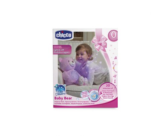 Αρκουδάκι Chicco Με Προβολέα Baby Bear Ροζ Chicco | Παιχνίδια Bebe στο MarkCenter