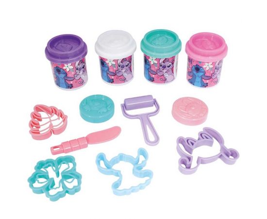 Πλαστελίνη Disney Stitch Κουβαδάκι Με 4 Βαζάκια Και 8 Εργαλεία 200gr AS Company | Παιχνίδια Unisex στο MarkCenter