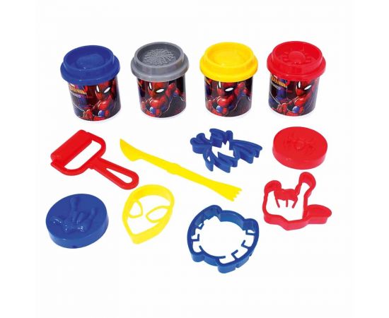 Πλαστελίνη Marvel Spiderman Κουβαδάκι Με 4 Βαζάκια Και 8 Εργαλεία 200g AS Company | Παιχνίδια για Αγόρια στο MarkCenter