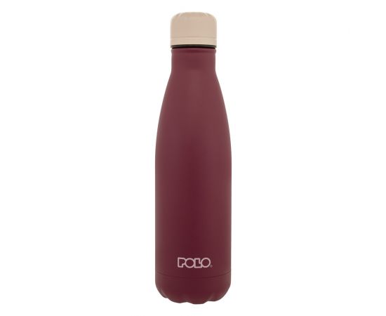 Θερμός Ανοξείδωτος Polo 500Ml Κόκκινος Μπεζ Polo | Παγουράκια - Δοχεία Φαγητού στο MarkCenter