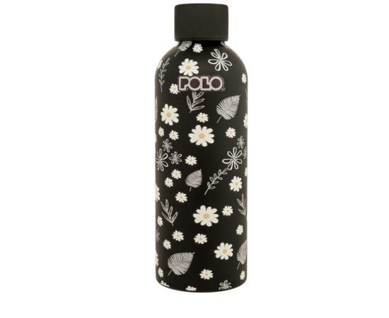 Θερμός Ανοξείδωτος Polo Blossom 500ml Μαύρο Polo | Παγουράκια - Δοχεία Φαγητού στο MarkCenter