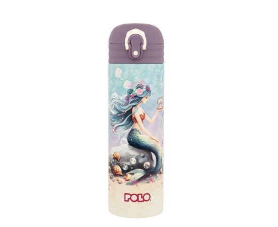Θερμός Ανοξείδωτος Polo Junior ΙΙ 500Ml Γοργόνα Polo | Παγουράκια - Δοχεία Φαγητού στο MarkCenter