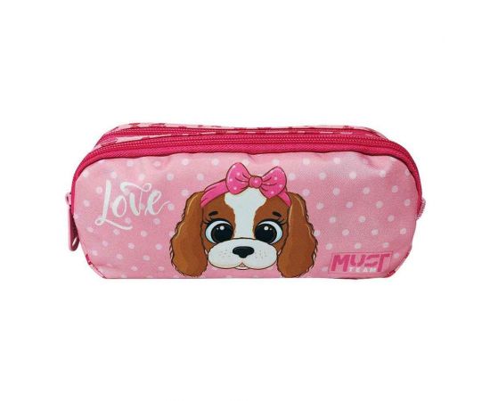 Κασετίνα Must Team Dog With Pink Bow Must Team | Τσάντες - Κασετίνες στο MarkCenter