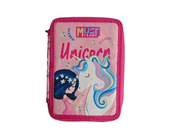 Κασετίνα Must Team Διπλή Γεμάτη Girl & Unicorn Must Team | Τσάντες - Κασετίνες στο MarkCenter
