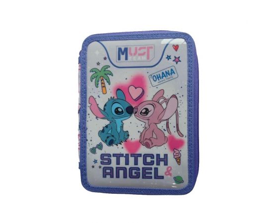 Κασετίνα Must Team Διπλή Γεμάτη Stitch & Angel Ohana Must Team | Τσάντες - Κασετίνες στο MarkCenter