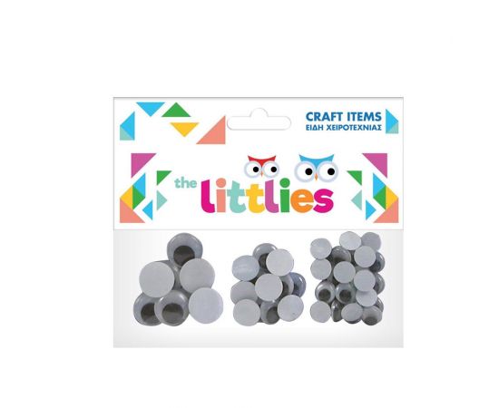 Ματάκια The Littlies Μαύρα Mix Διαστάσεις 48τμχ 8x20mm 12x15mm 28x12mm The Littlies | Είδη Χειροτεχνίας στο MarkCenter